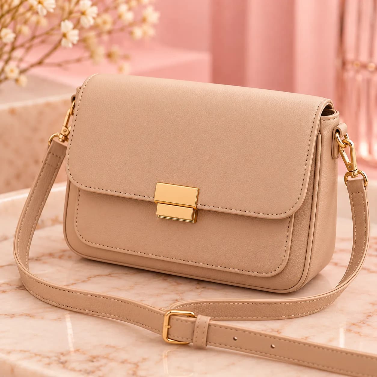 Bolsa Transversal Couro Sintético